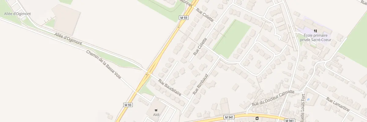 Plan du 2 Rue Colette à Baisieux