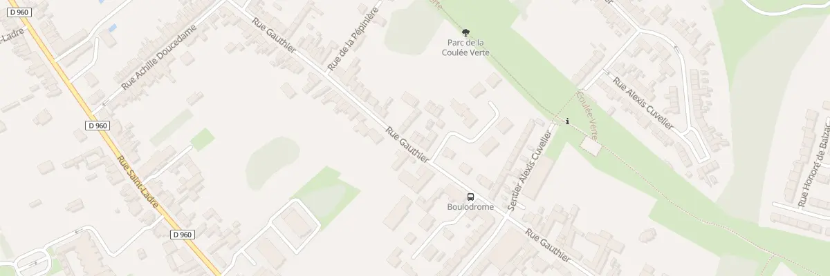 Plan du 91 Rue Gauthier à Cambrai