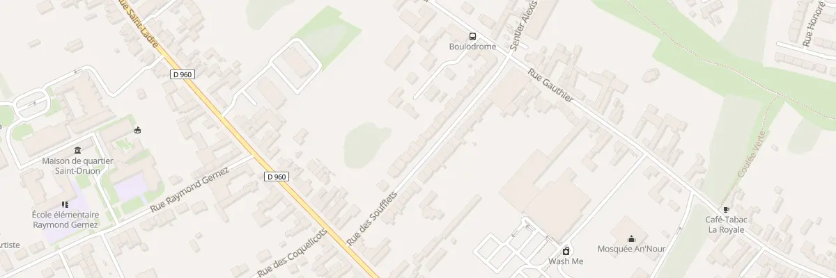 Plan du 25 Rue des Soufflets à Cambrai