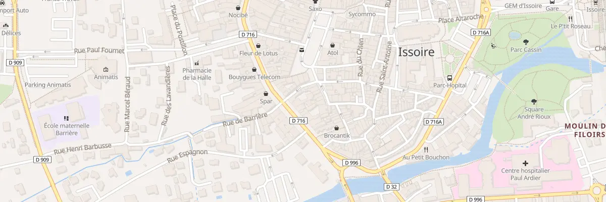 Plan du 6 Rue du Pont à Issoire