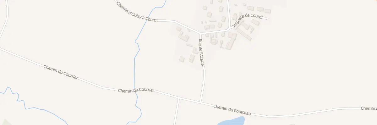 Plan du 8 Rue de l’Acacia à Osly-Courtil