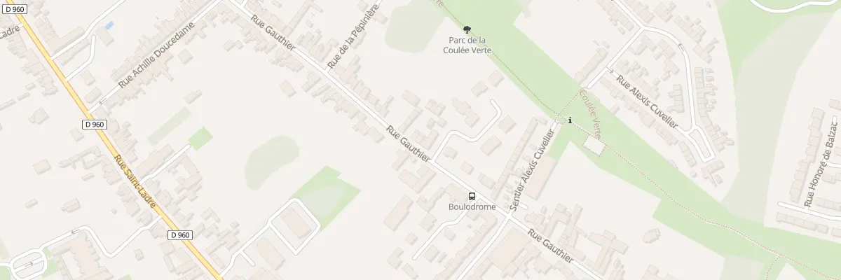 Plan du 93 Rue Gauthier à Cambrai
