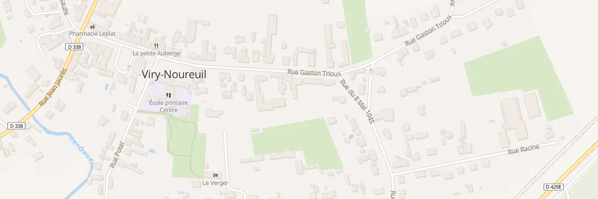 Plan du 38 Rue Gaston Trioux à Viry-Noureuil