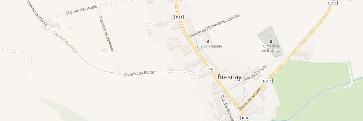 Plan du 62 Che du Plaisir à Bresnay