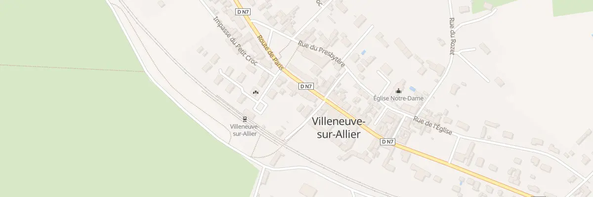 Plan du 52 Rte de Paris à Villeneuve-sur-Allier