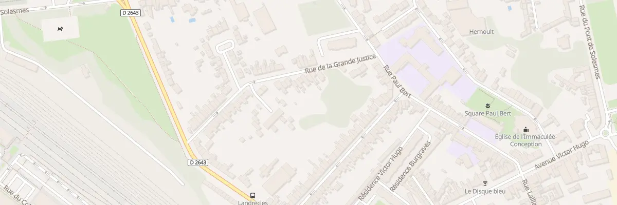Plan du 42 Rue de la Grande Justice à Cambrai