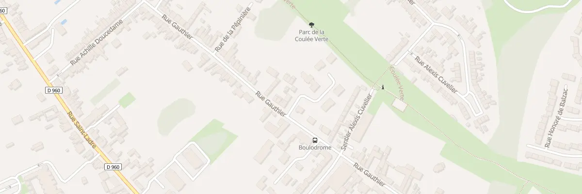 Plan du 95B Rue Gauthier à Cambrai