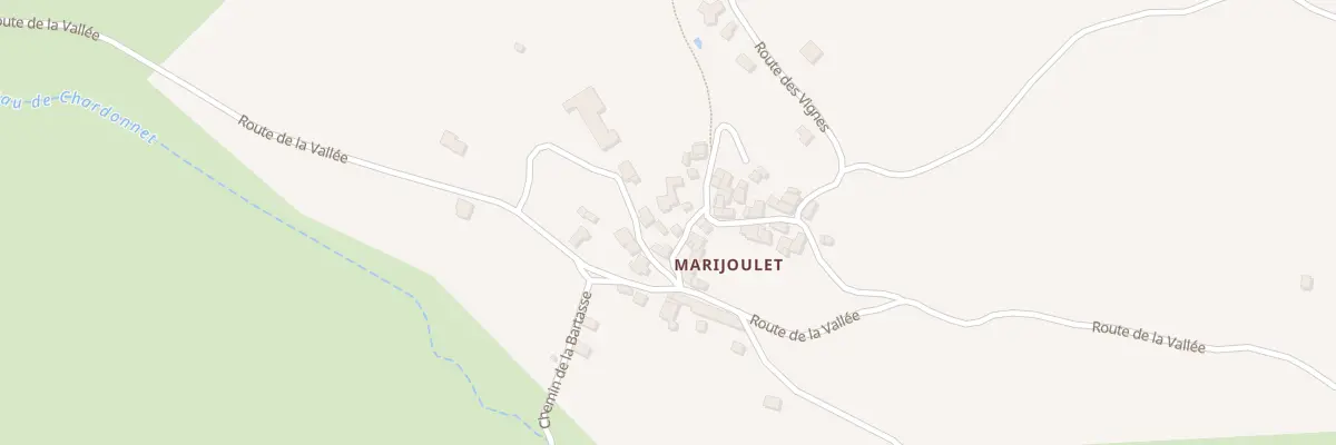 Plan du 5709 Marijoulet à La Canourgue