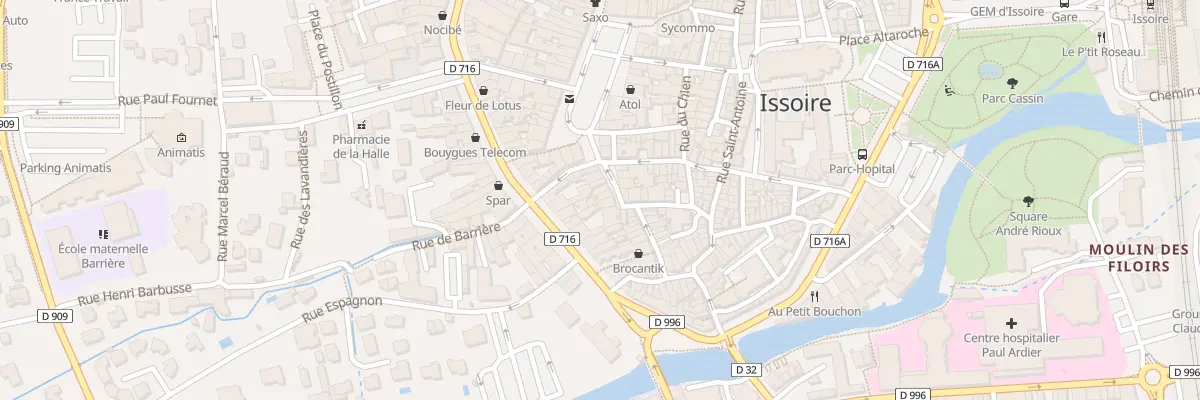 Plan du 10 Rue du Pont à Issoire