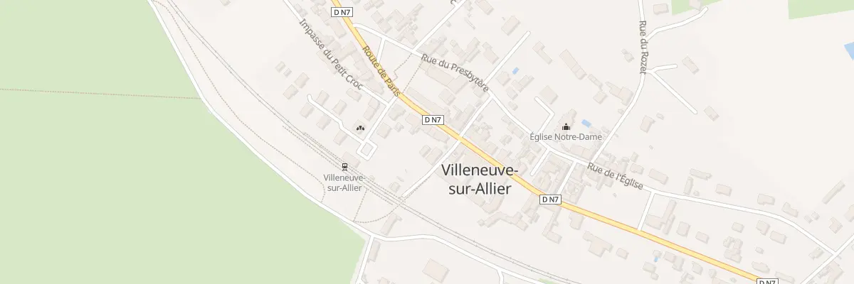 Plan du 50 Rte de Paris à Villeneuve-sur-Allier