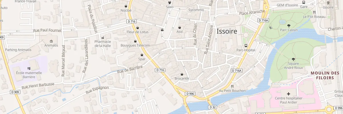 Plan du 8 Rue du Pont à Issoire