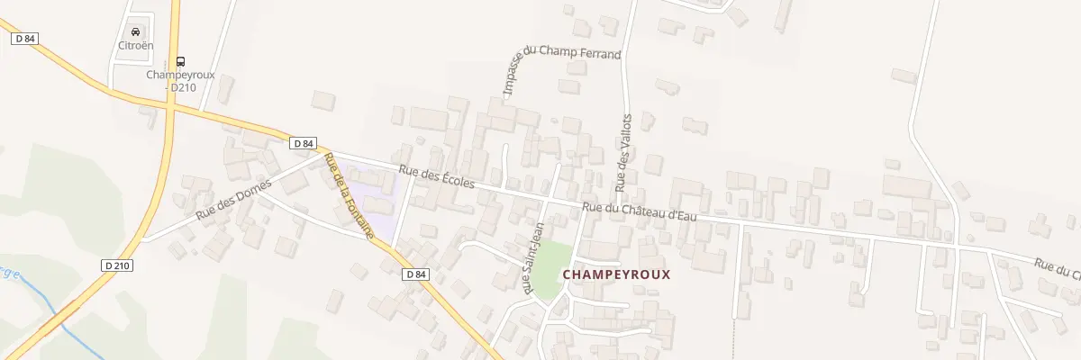 Plan du 2 Rue des Ecoles Champeyroux à Saint-Ignat