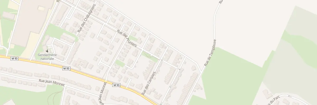 Plan du 3 All des Poiriers à Baisieux