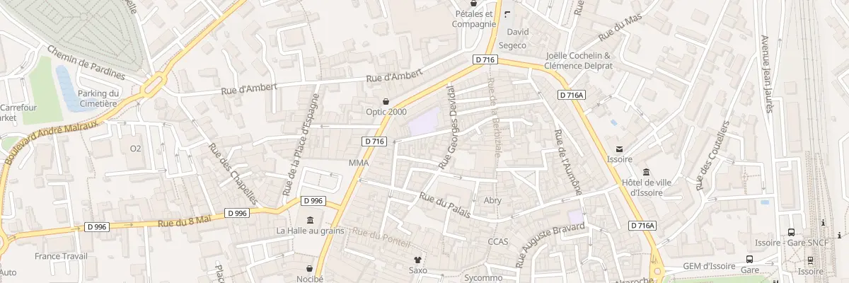 Plan du 74 Rue Nd du Ponteil à Issoire