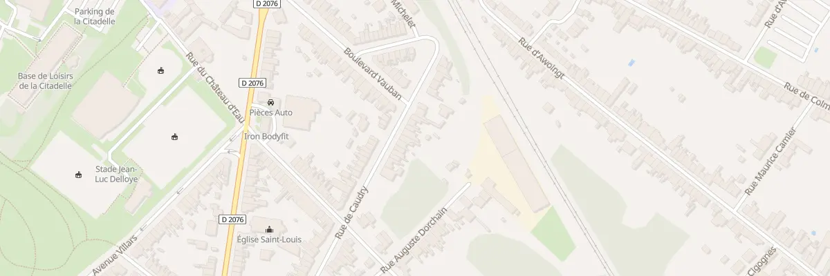 Plan du 128 Rue de Caudry à Cambrai