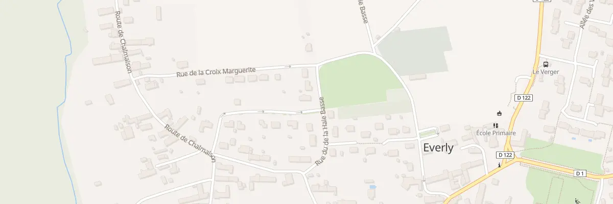 Plan du 1 Rue de la Haie Basse à Everly