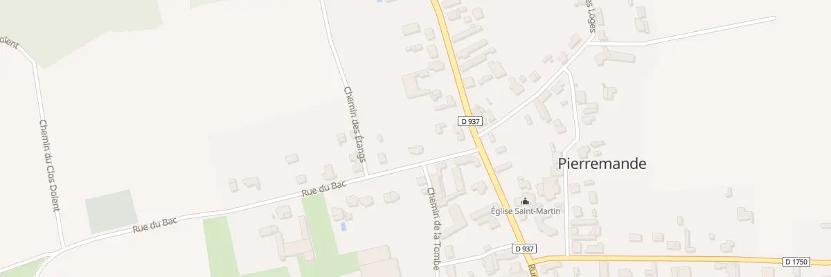 Plan du 4 Rue du Bac à Pierremande