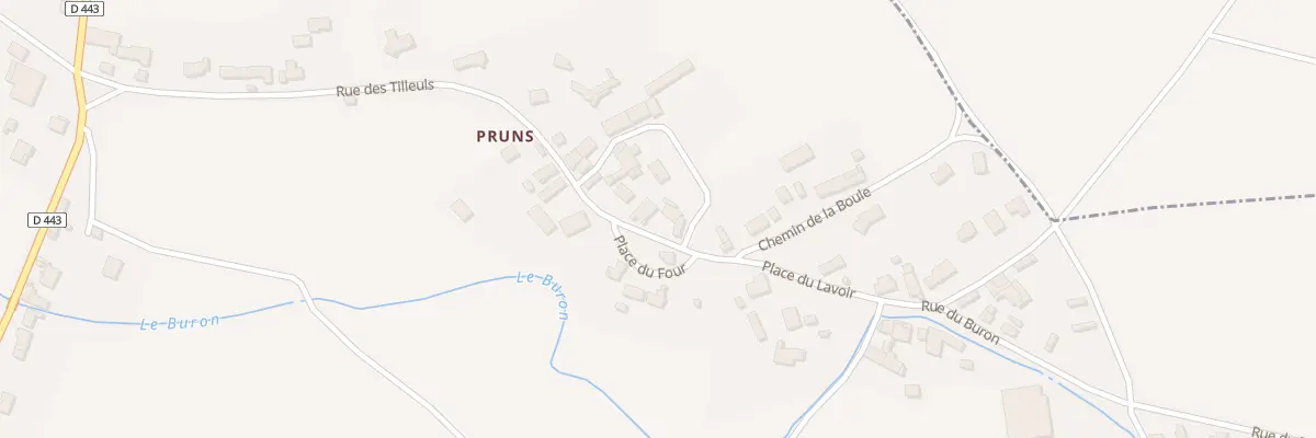 Plan du 3 Pl du Four - Pruns à Bussières-et-Pruns