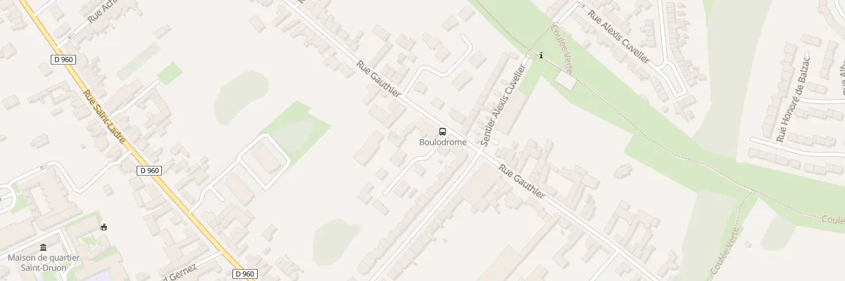 Plan du 74 Rue Gauthier à Cambrai
