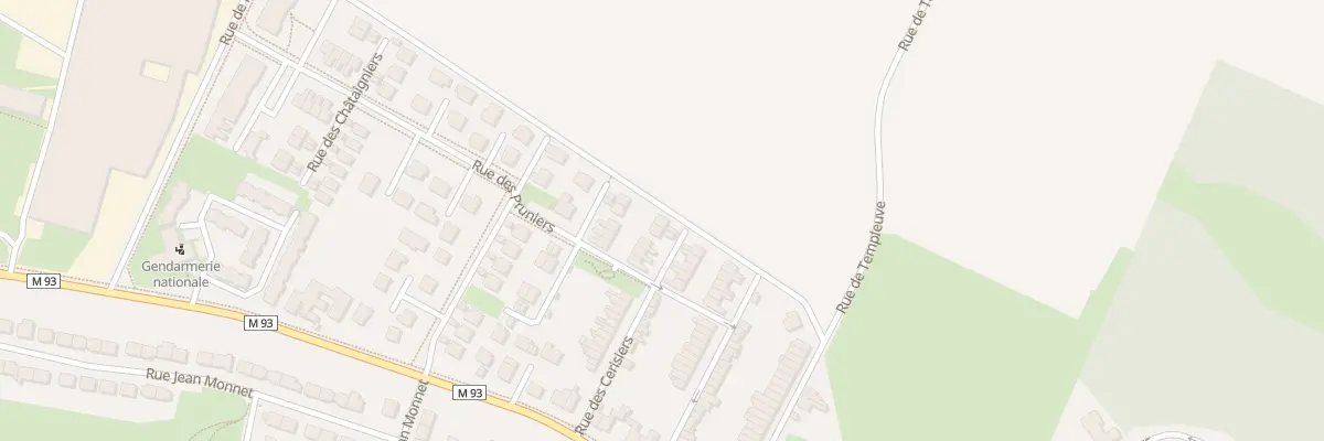 Plan du 9 All des Poiriers à Baisieux