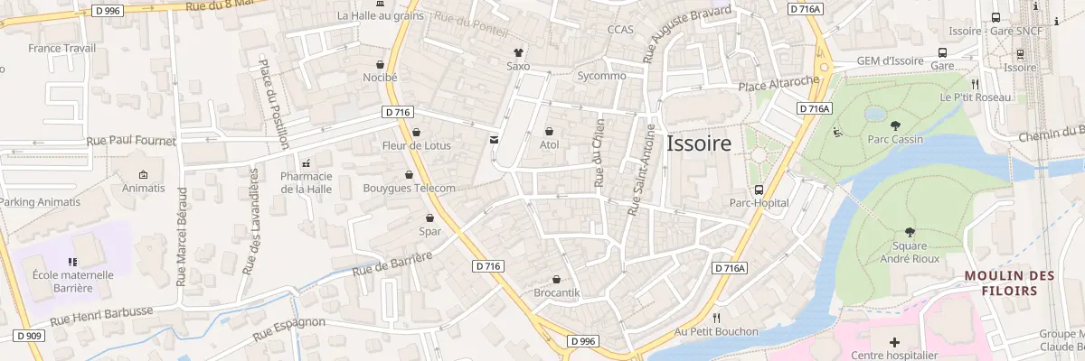 Plan du 1 Rue du Fer à Issoire