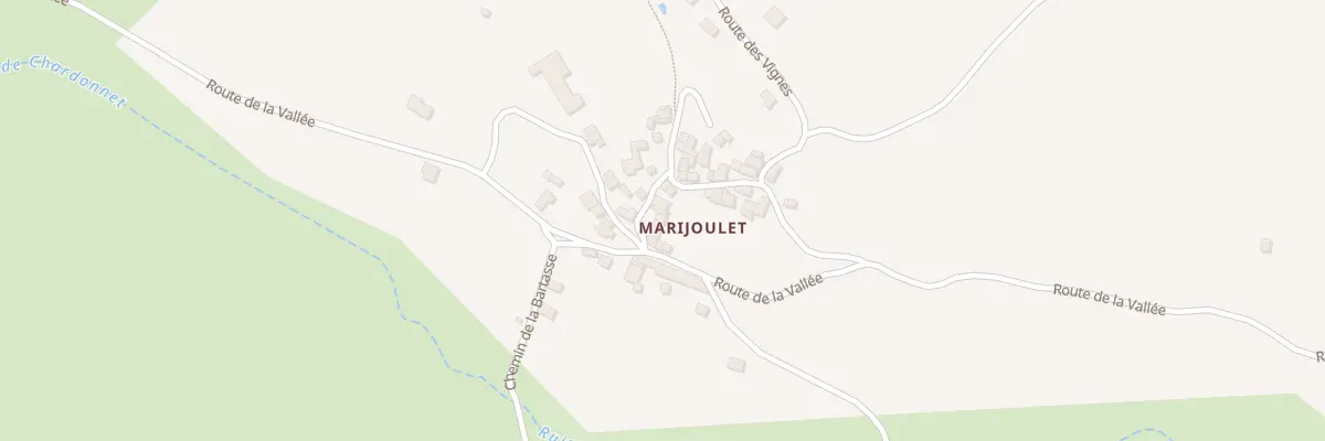 Plan du 5707 Marijoulet à La Canourgue