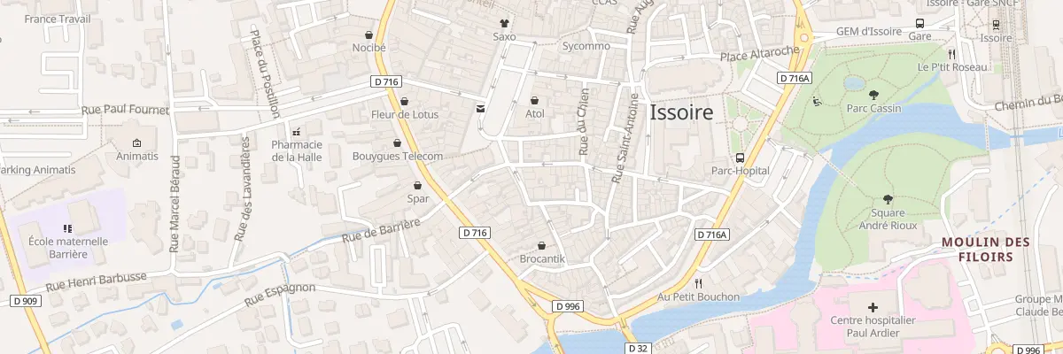 Plan du 3 Rue du Pont à Issoire