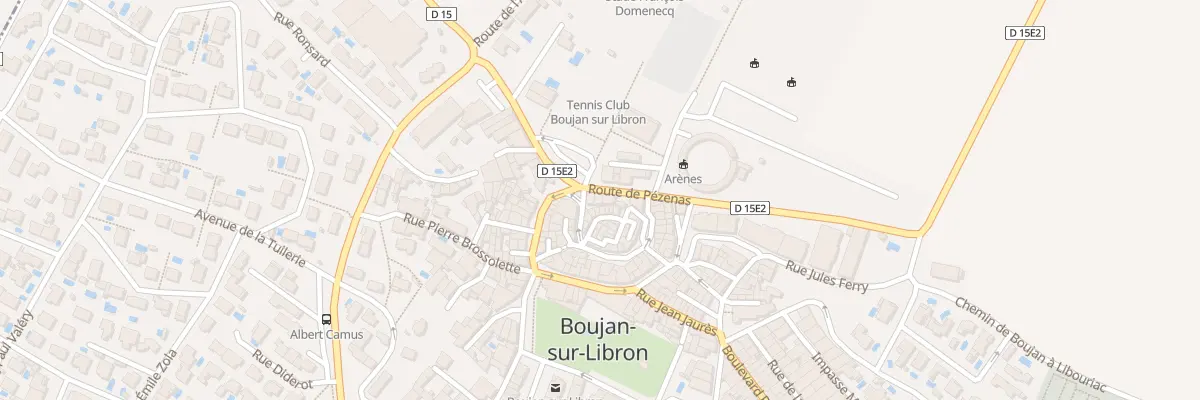 Plan du 4 Rte de Pézenas à Boujan-sur-Libron