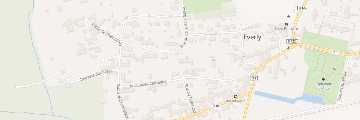 Plan du 13 Rue de l’Eglise à Everly