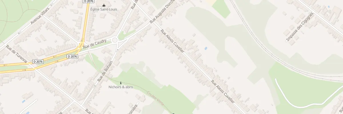 Plan du 22 Rue Alexis Cuvelier à Cambrai