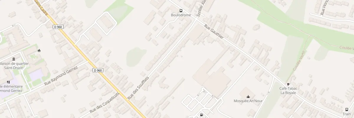 Plan du 32 Rue des Soufflets à Cambrai