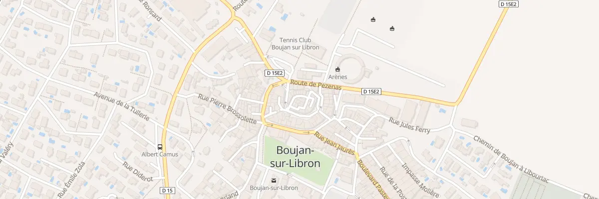 Plan du 6 Rue Mirabeau à Boujan-sur-Libron