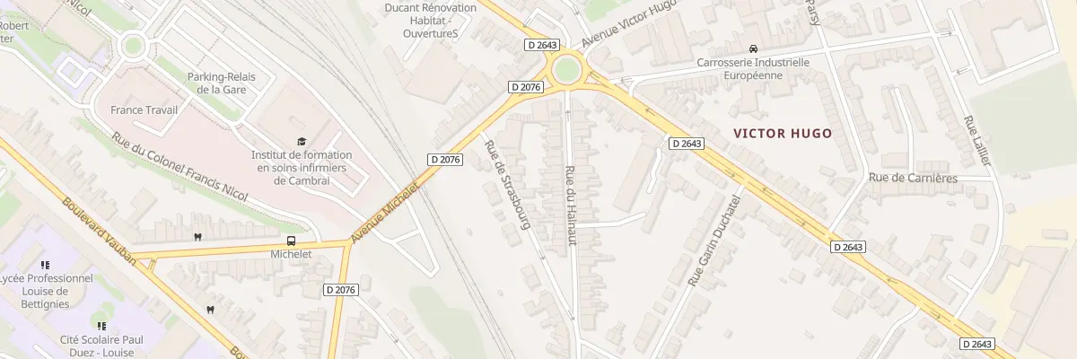 Plan du 16 Rue du Hainaut à Cambrai