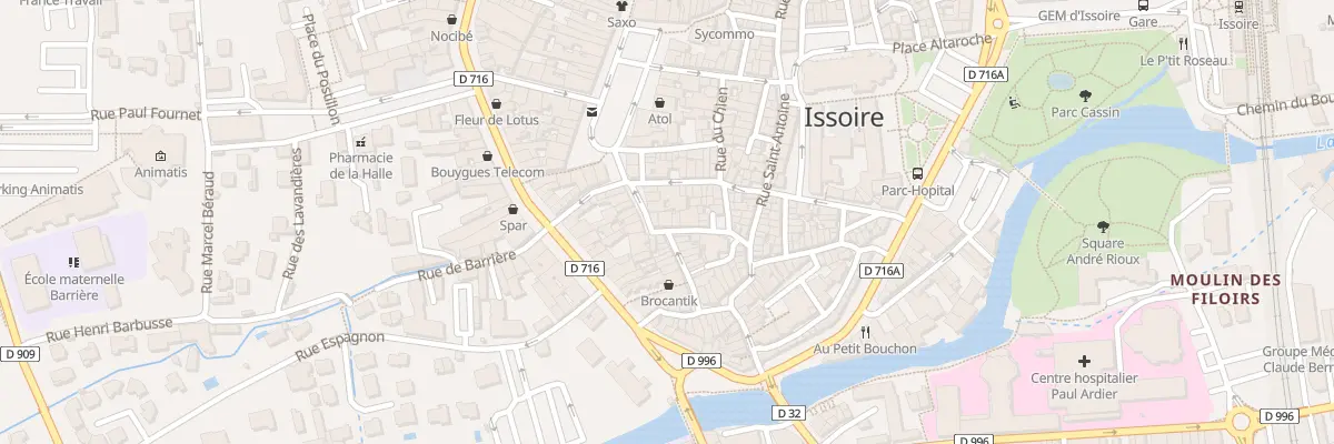 Plan du 9 Rue du Pont à Issoire