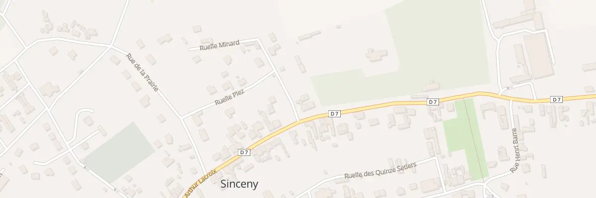 Plan du 31 Rue Arthur Lacroix à Sinceny