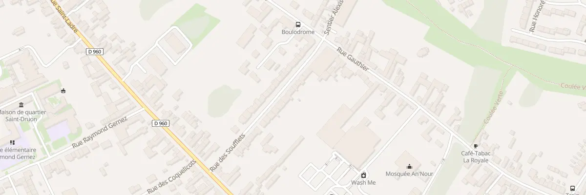 Plan du 34 Rue des Soufflets à Cambrai