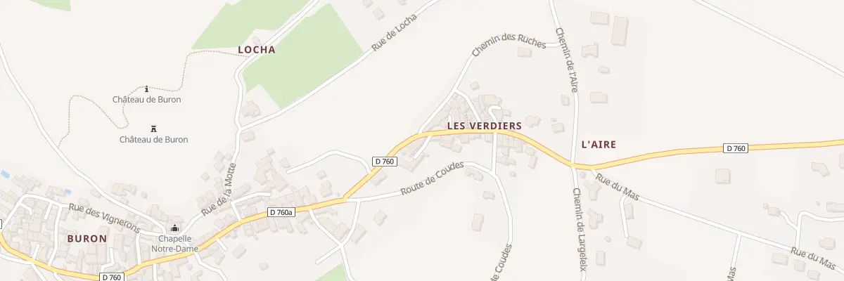 Plan du 2 Imp de la Pepiniere Verdiers à Yronde-et-Buron