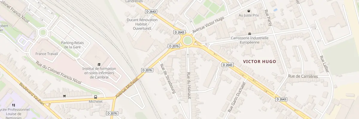 Plan du 4 Rue du Hainaut à Cambrai