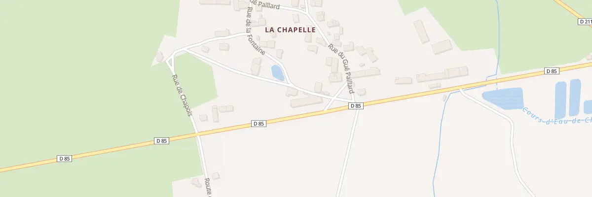Plan du 8 Rue du Lavoir (La Chapelle) à Saints-en-Puisaye
