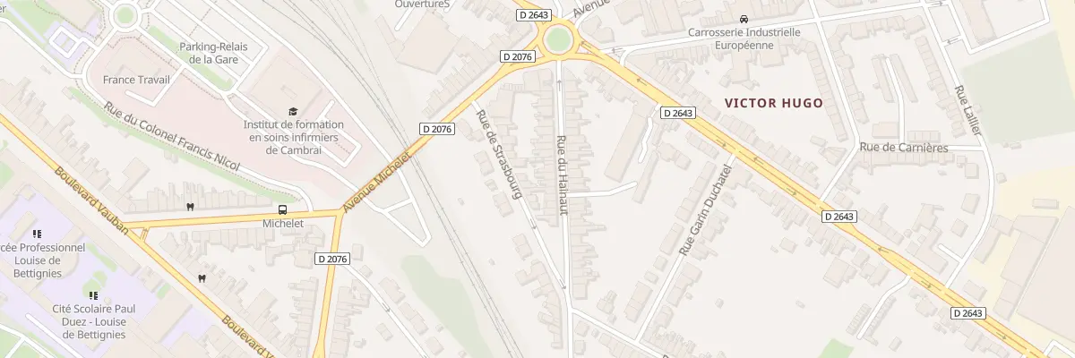 Plan du 24 Rue du Hainaut à Cambrai