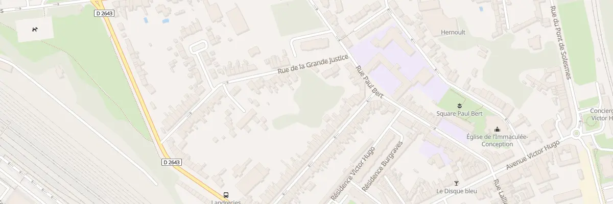 Plan du 52 Rue de la Grande Justice à Cambrai