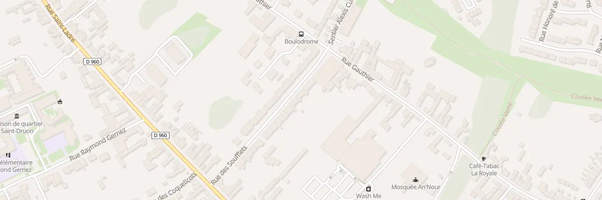 Plan du 38 Rue des Soufflets à Cambrai