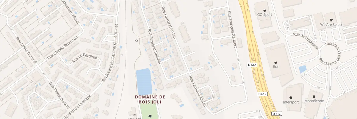 Plan du 411 Rue Fernand Arvieu à Béziers