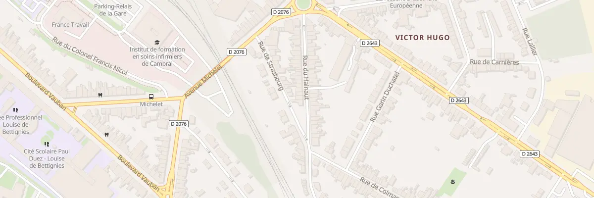 Plan du 34 Rue du Hainaut à Cambrai