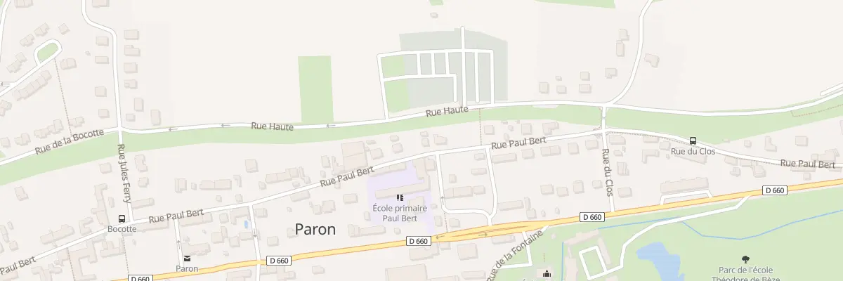 Plan du 40 Rue Paul Bert à Paron