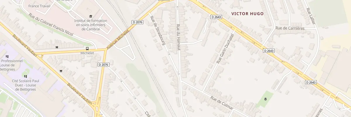 Plan du 36 Rue du Hainaut à Cambrai