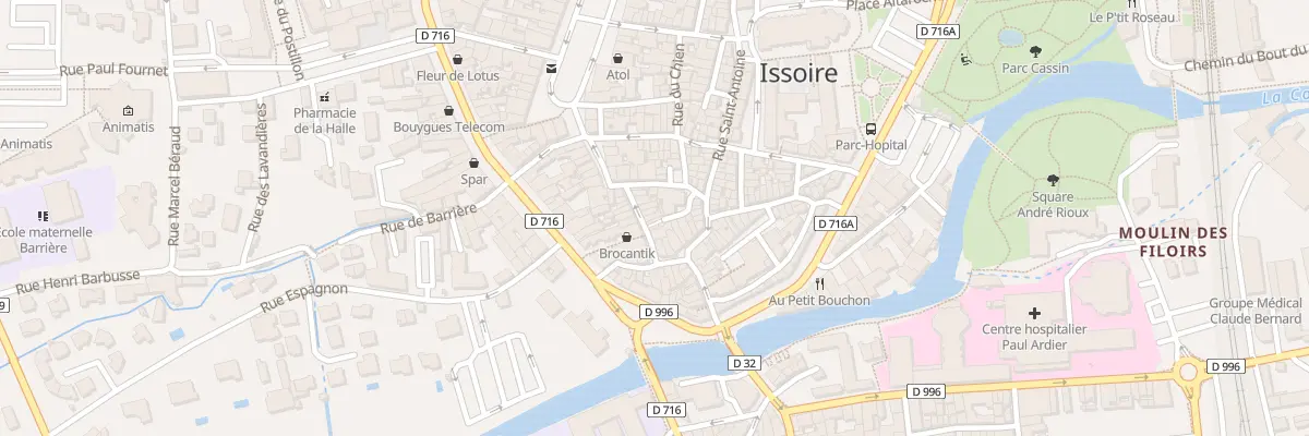 Plan du 21 Rue du Pont à Issoire