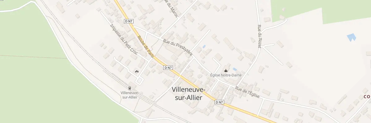 Plan du 1 Rue de l’Abbe Dumas à Villeneuve-sur-Allier