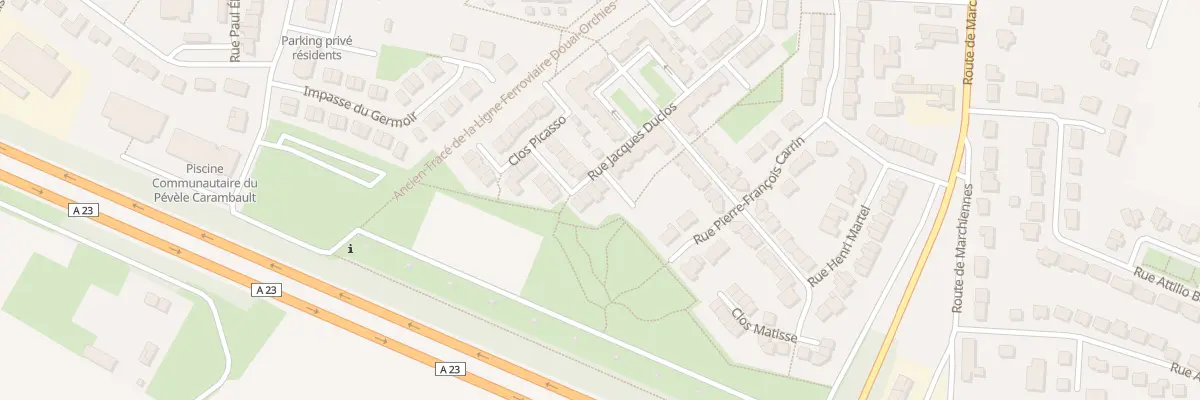 Plan du 39 Rue Jacques Duclos à Orchies