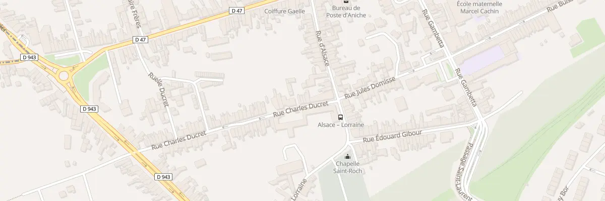 Plan du 8 Rue Ducret à Aniche